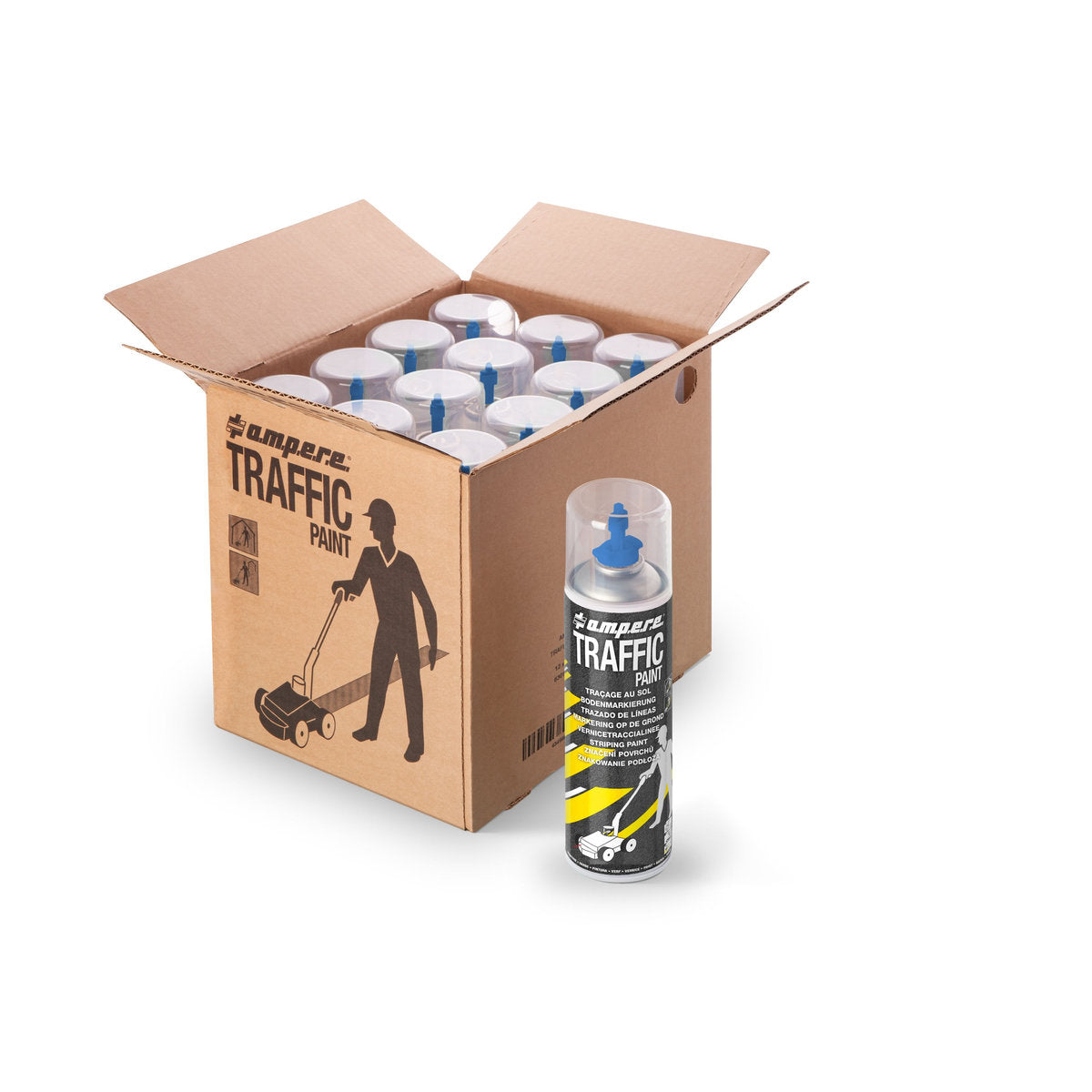 Bodenmarkierfarbe Traffic Paint, 500 ml netto, Blau - Betriebsschutz24