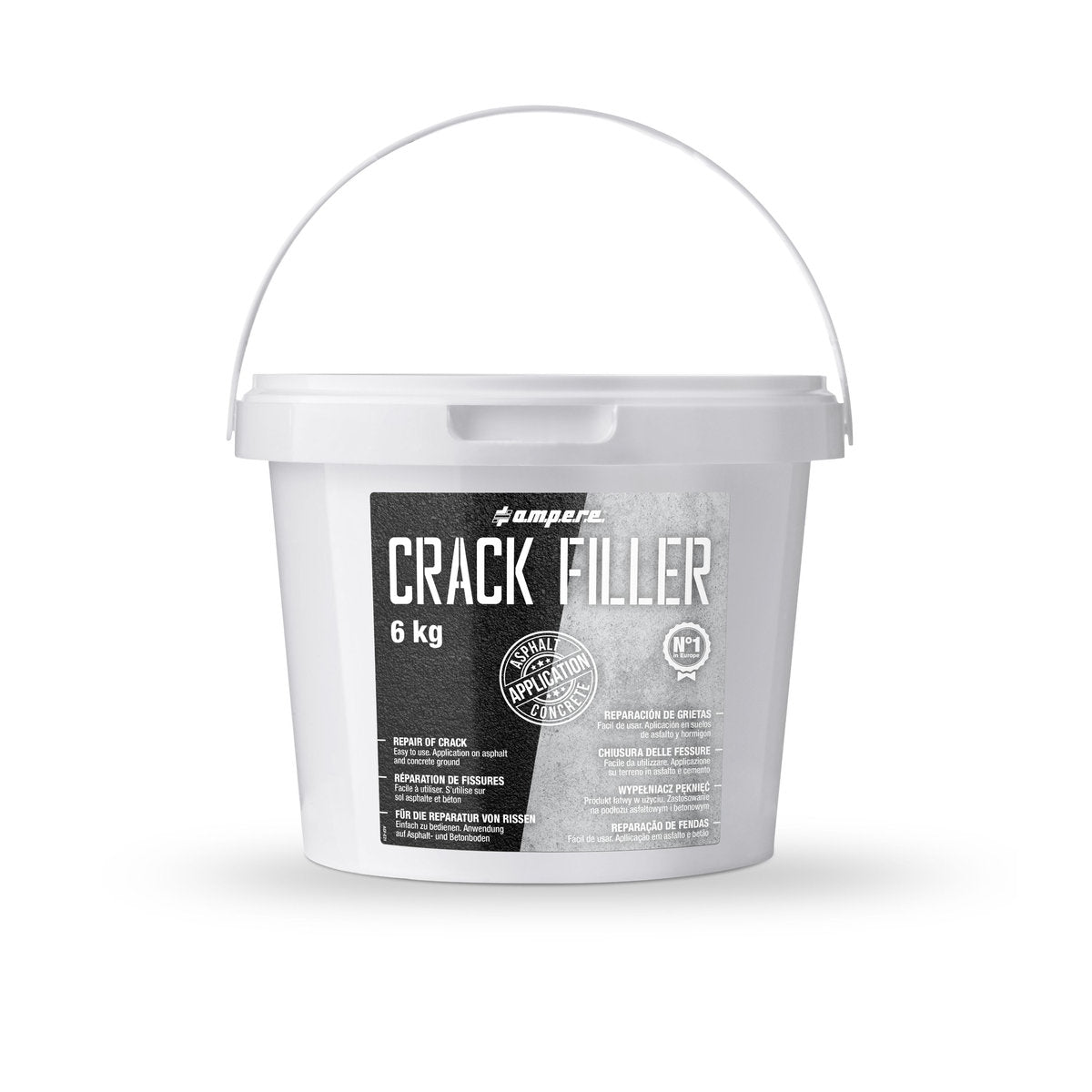 Reparaturkit Traffic Crack Filler, 6 kg, Schwarz