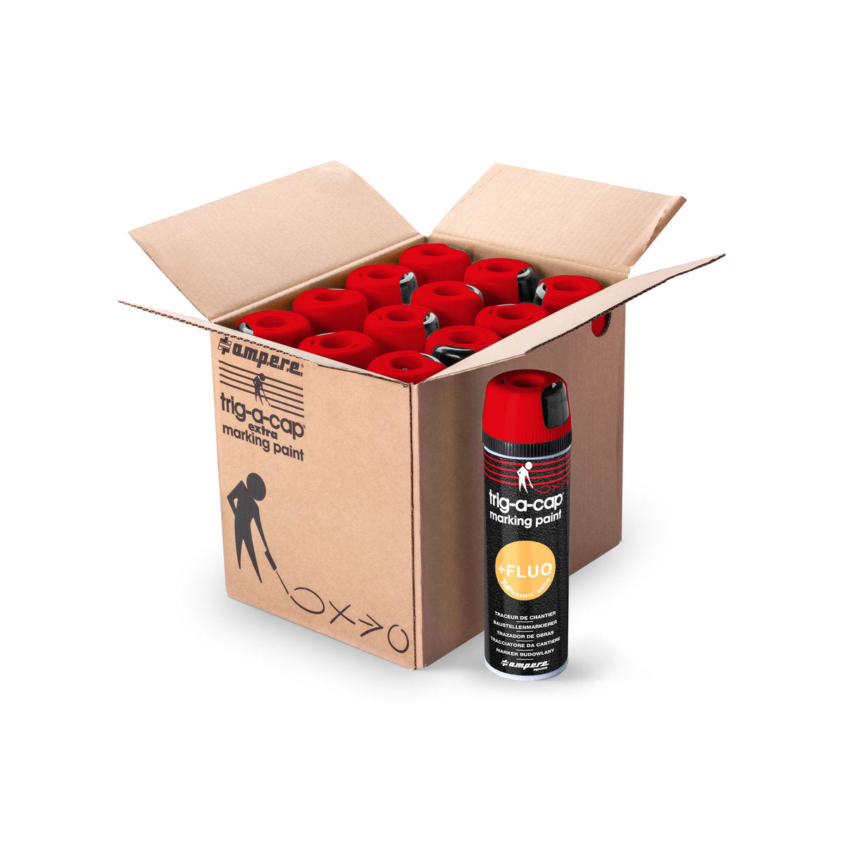 Baustellenmarkierspray trig-a-cap extra, 500 ml netto, Gelb - Betriebsschutz24