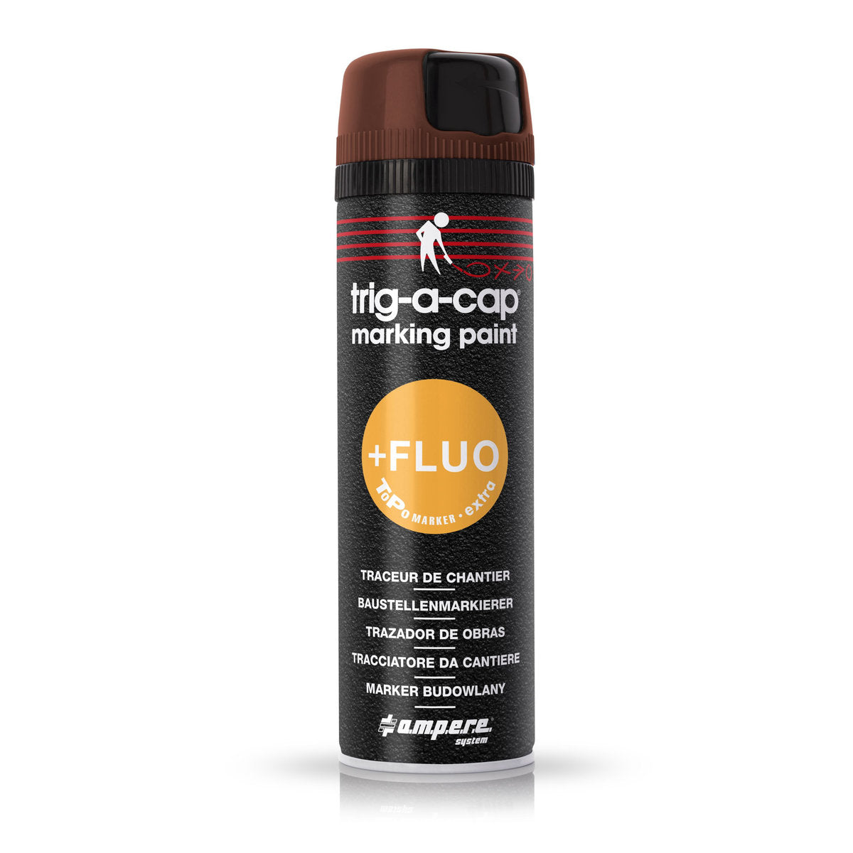 Baustellenmarkierspray trig-a-cap extra, 500 ml netto, Schwarz - Betriebsschutz24