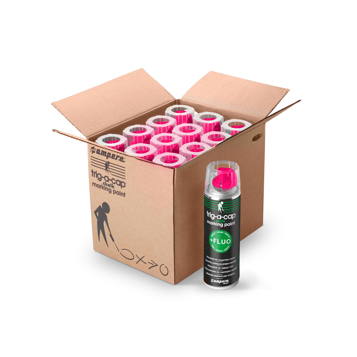 Kreidespray trig-a-cap chalk, 500 ml netto, Pink - Betriebsschutz24