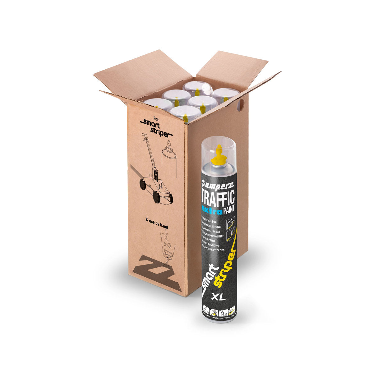 Traffic extra Paint XL Set (1 KT + 1 Smart Striper), Orange