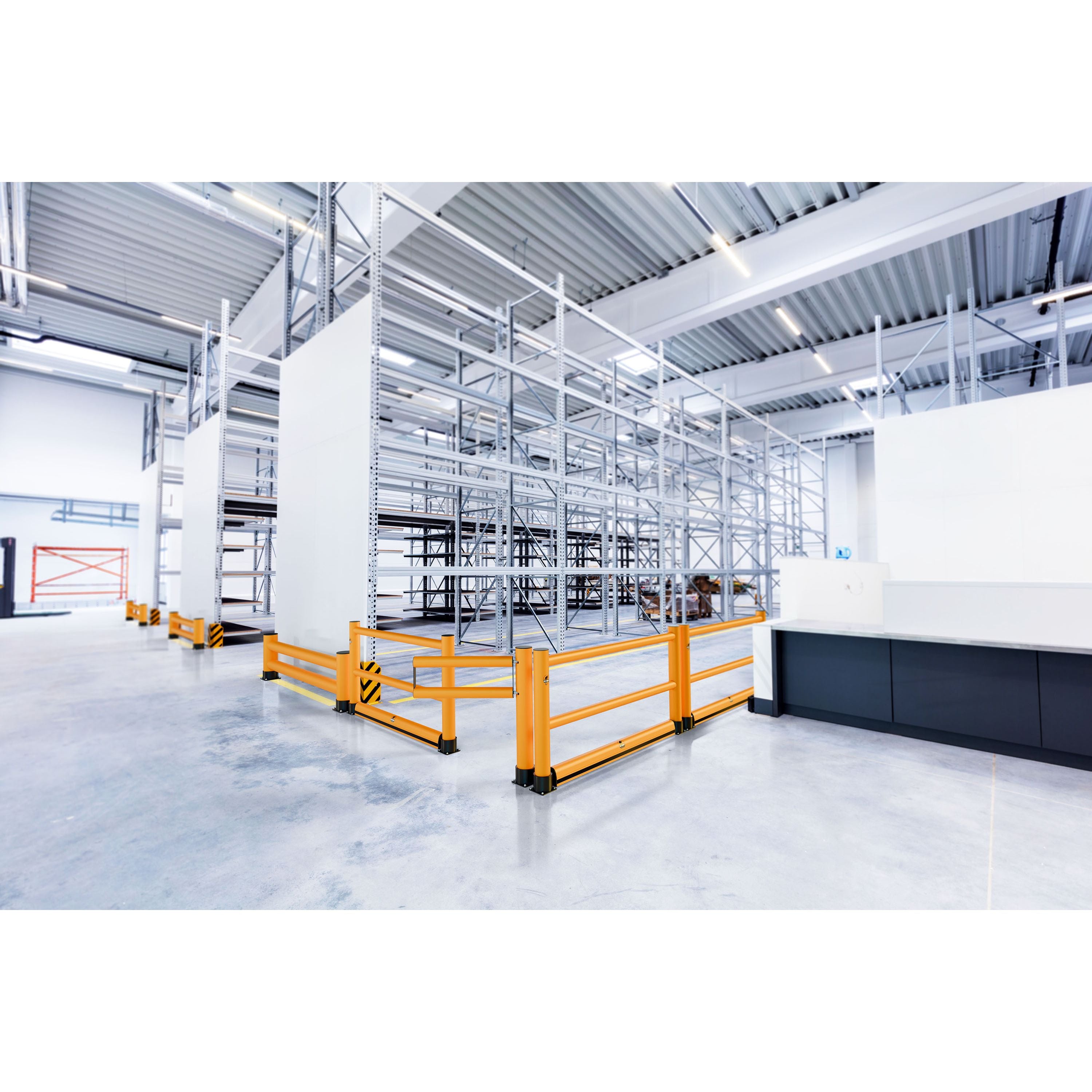 Rack-Mammut Bodenbarriere, 1,70 m Länge - Betriebsschutz24