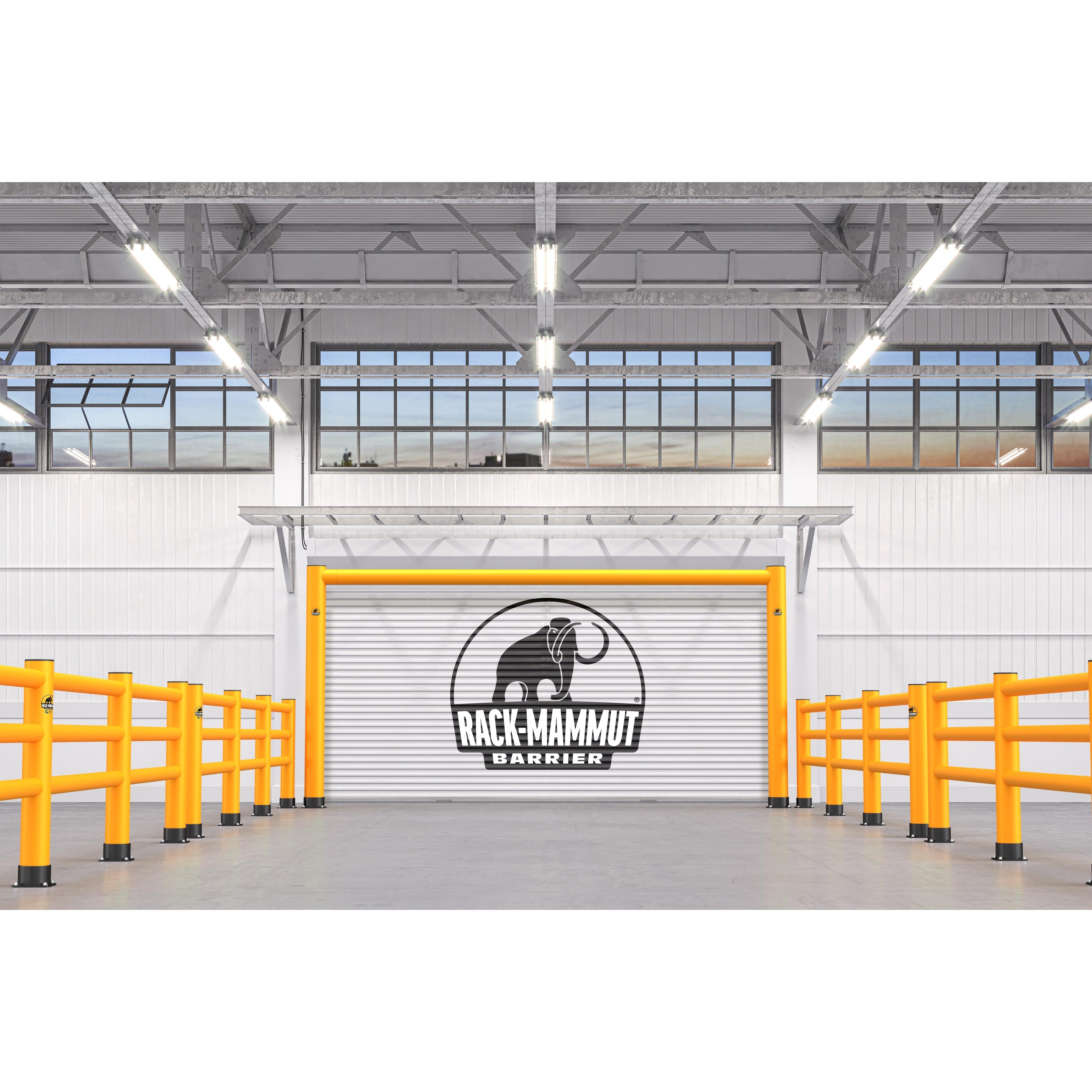 Rack-Mammut Handlauf – Fußgängerschutz-Handlauf Gelb/Schwarz - Betriebsschutz24