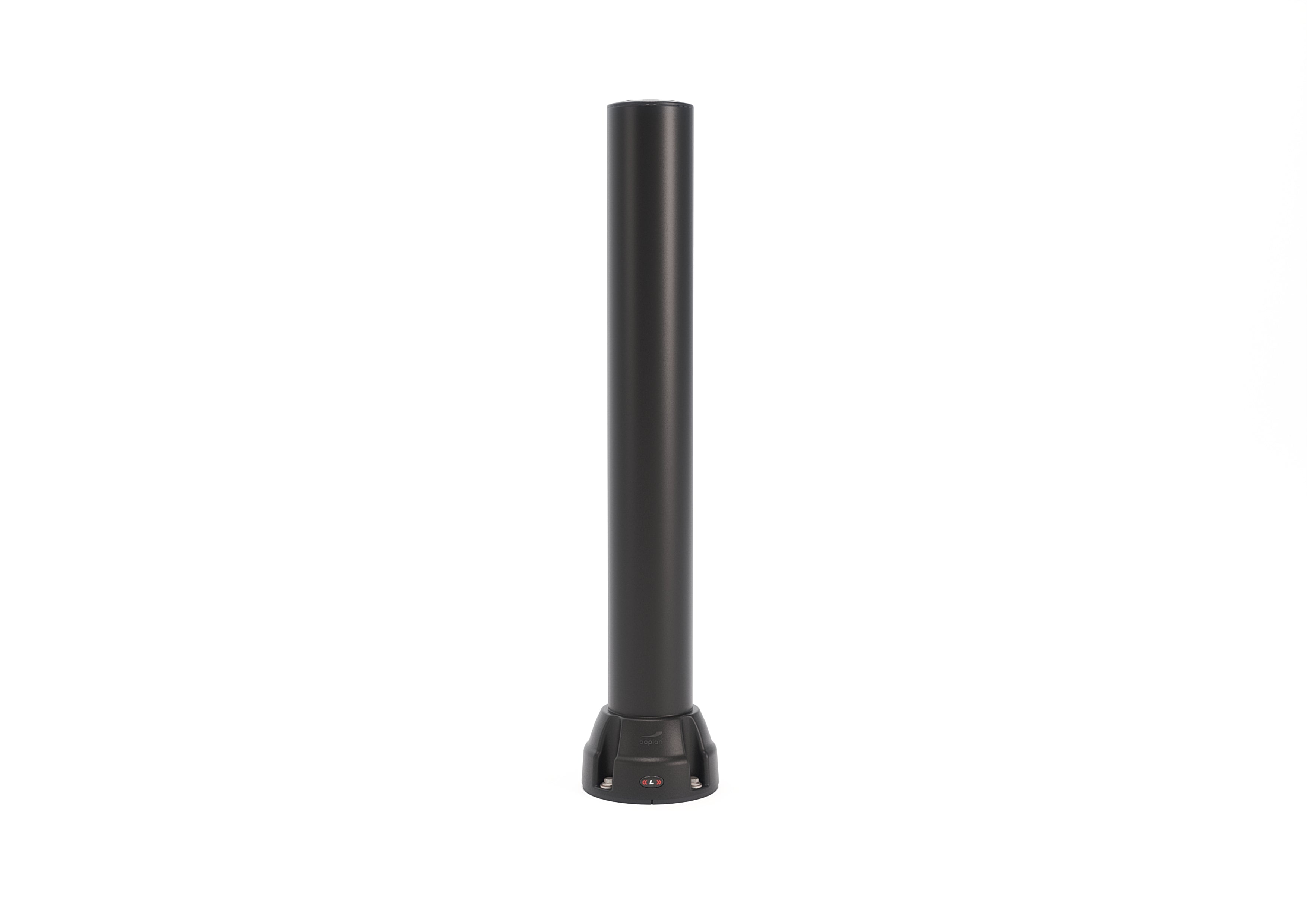 Boplan Flex Impact Rammschutzpoller BO 125L, Ø 125 mm – 1000 mm Schwarz, verzinkte Bodenplatte