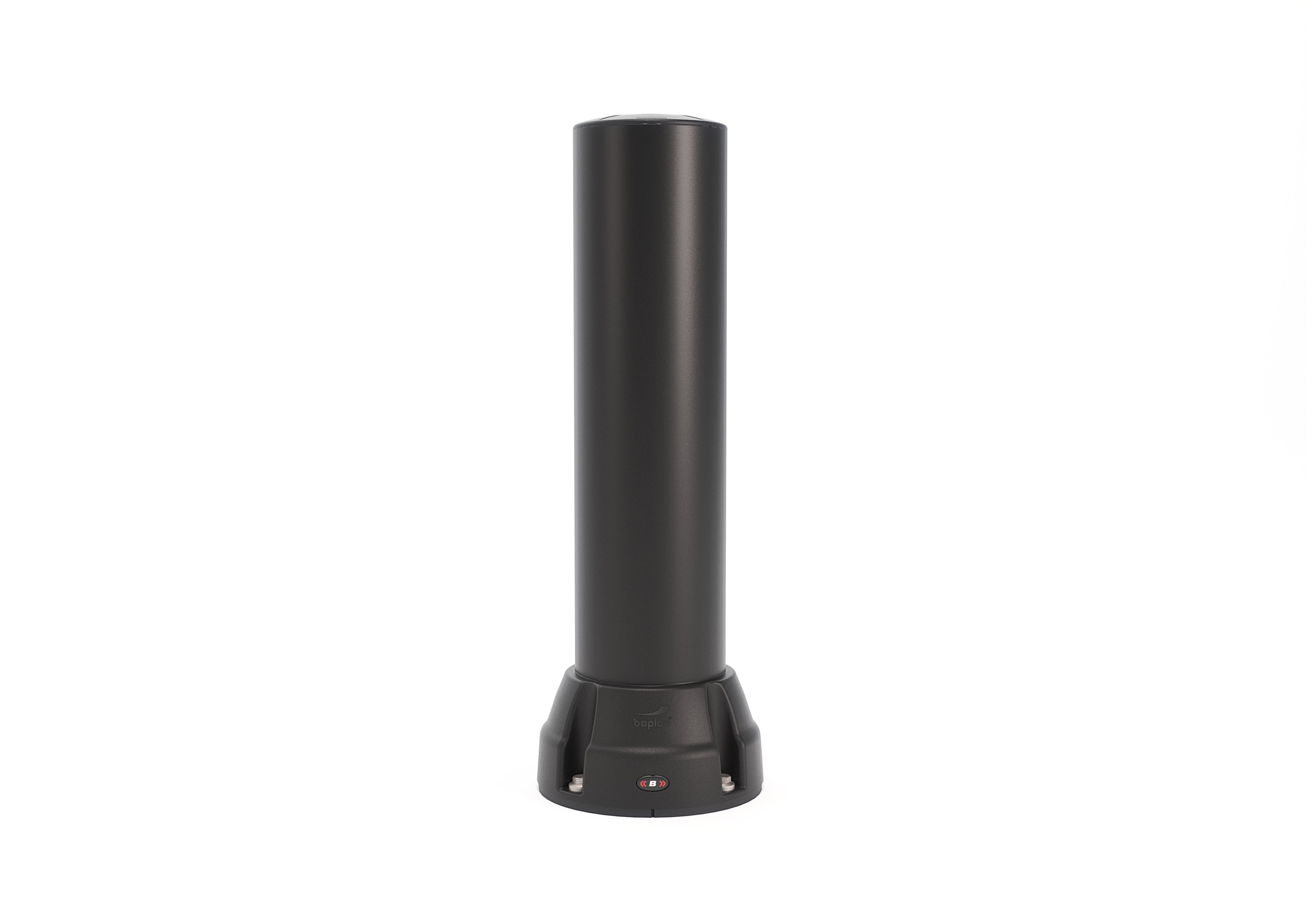 Boplan Flex Impact Rammschutzpoller BO 170B, Ø 168 mm – 750 mm Schwarz, verzinkte Bodenplatte