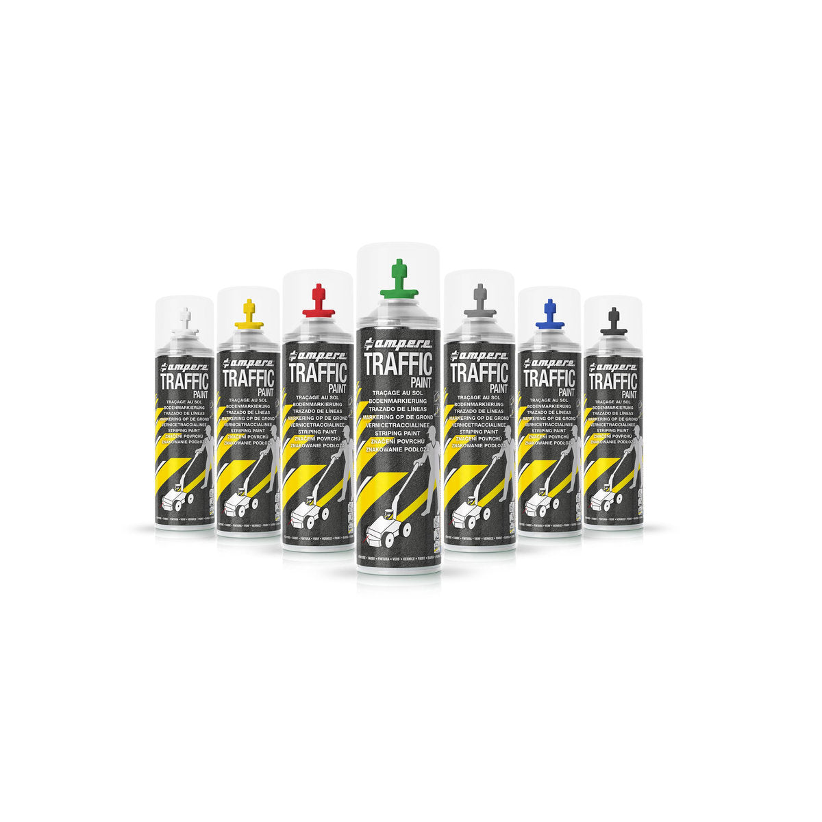 Traffic Paint Set (1 KT + 1 New Perfekt Striper), Rot