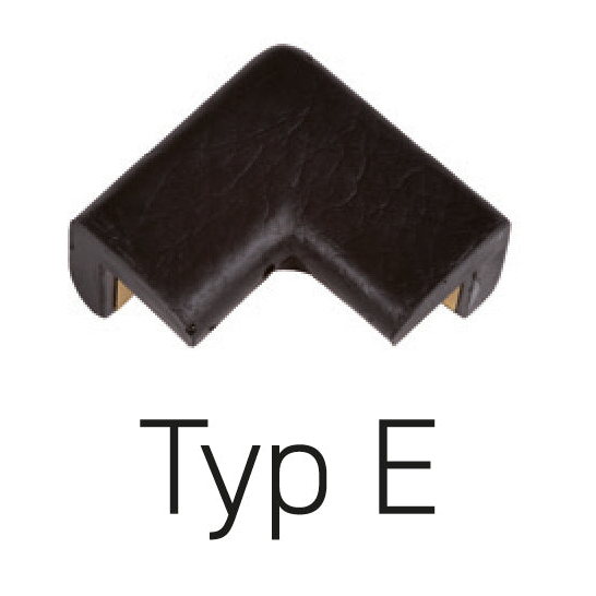 Schutzecke Typ E 2D - Flexibler Warn- & Prallschutz Gelb/Schwarz