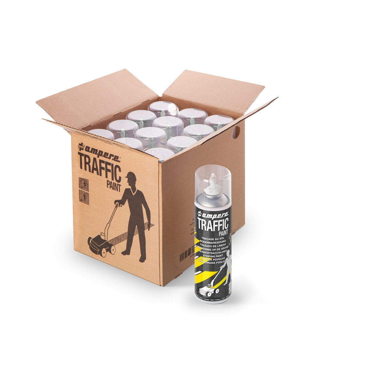 Bodenmarkierfarbe Traffic Paint, 500 ml netto, Weiß - Betriebsschutz24