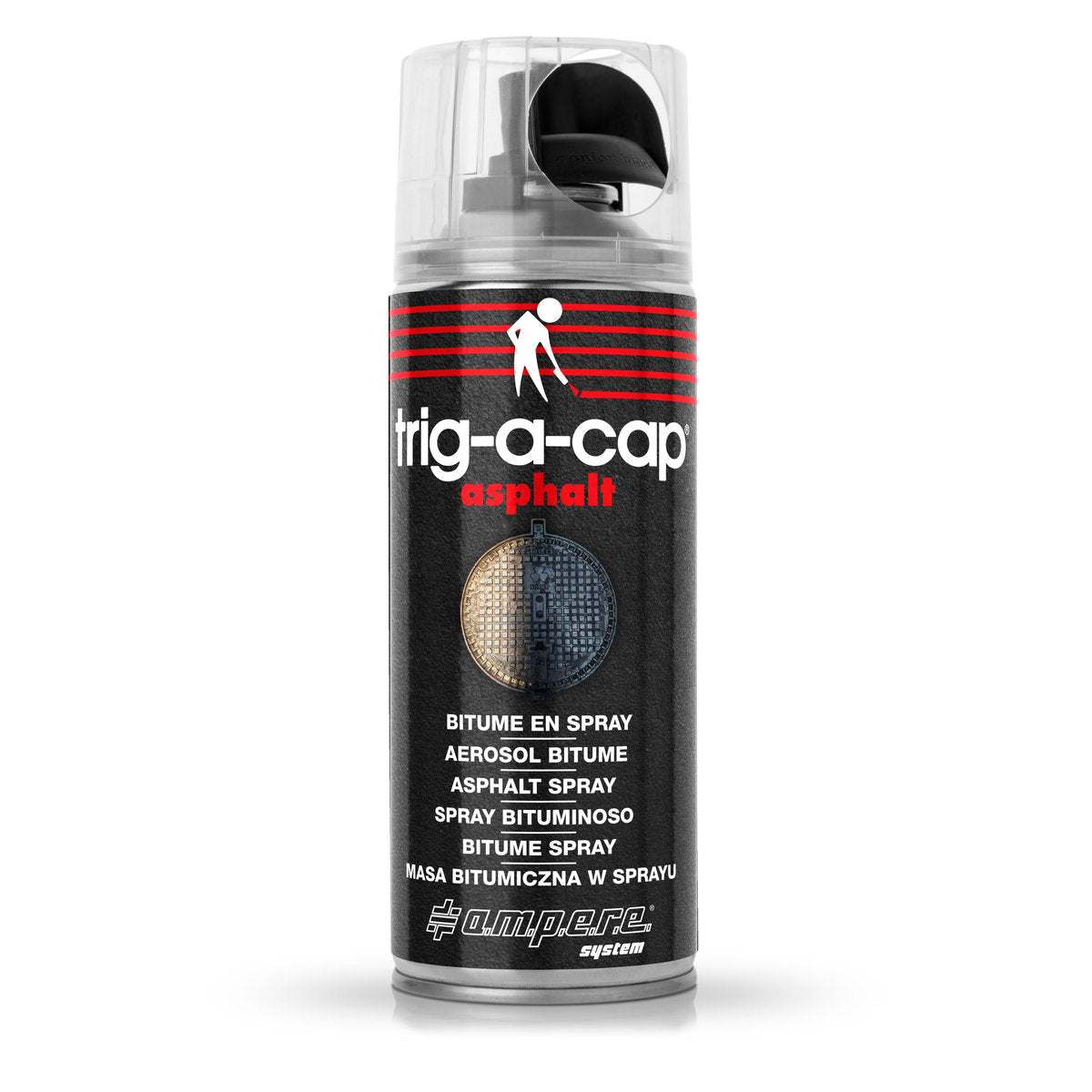 Bitumen-Dichtungsspray trig-a-cap Asphalt, 400 ml netto, Schwarz