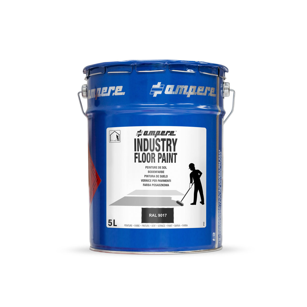Bodenmarkierungsfarbe Industry Floor Paint, 5 l, Schwarz - Betriebsschutz24