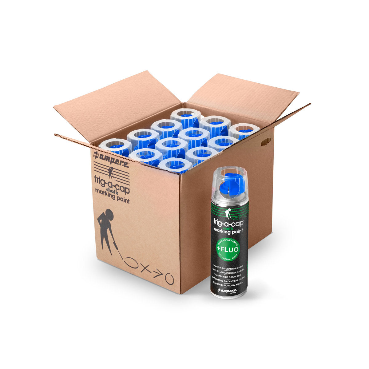 Kreidespray Trig-A-Cap, Blau, 500 ml