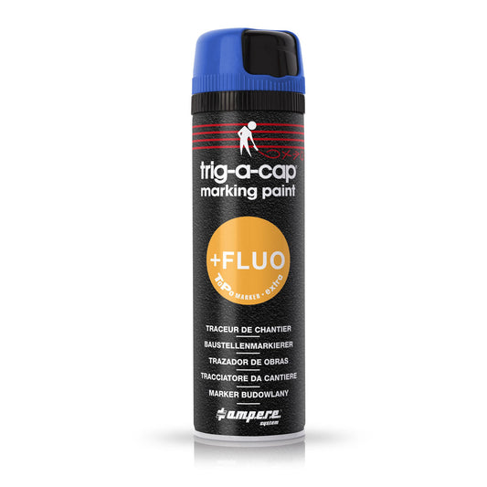 Baustellenmarkierspray trig-a-cap extra, 500 ml netto, Blau Fluo