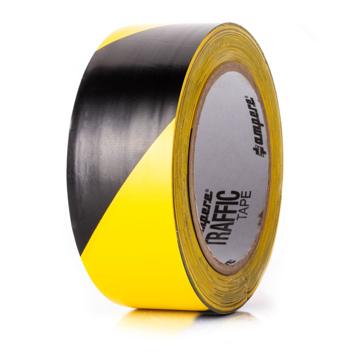 Traffic Tape Standard, 0,15 mm Dicke, 50 mm Breite, Länge 33 m, Gelb/Schwarz