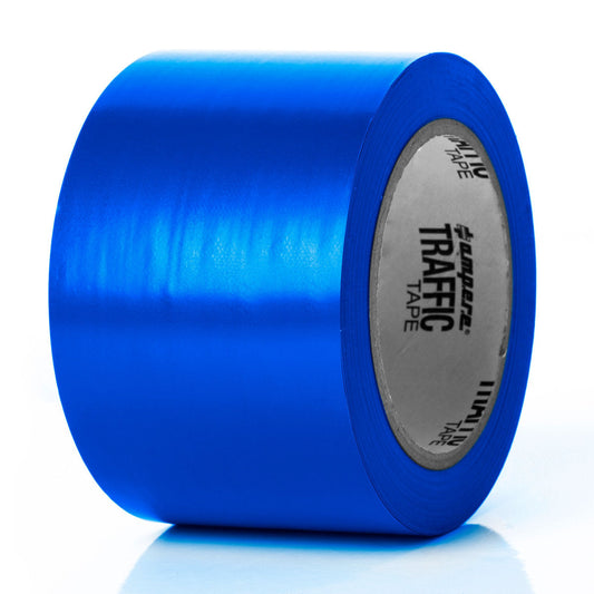 Traffic Tape Standard, 0,15 mm Dicke, 75 mm Breite, Länge 33 m, Blau