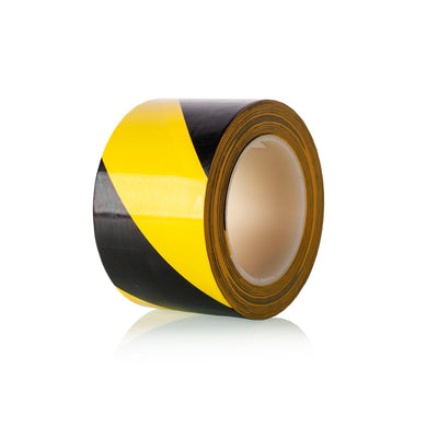 Traffic Tape Extra, 0,2 mm Dicke, 75 mm Breite, Länge 30 m, Gelb/Schwarz - Betriebsschutz24