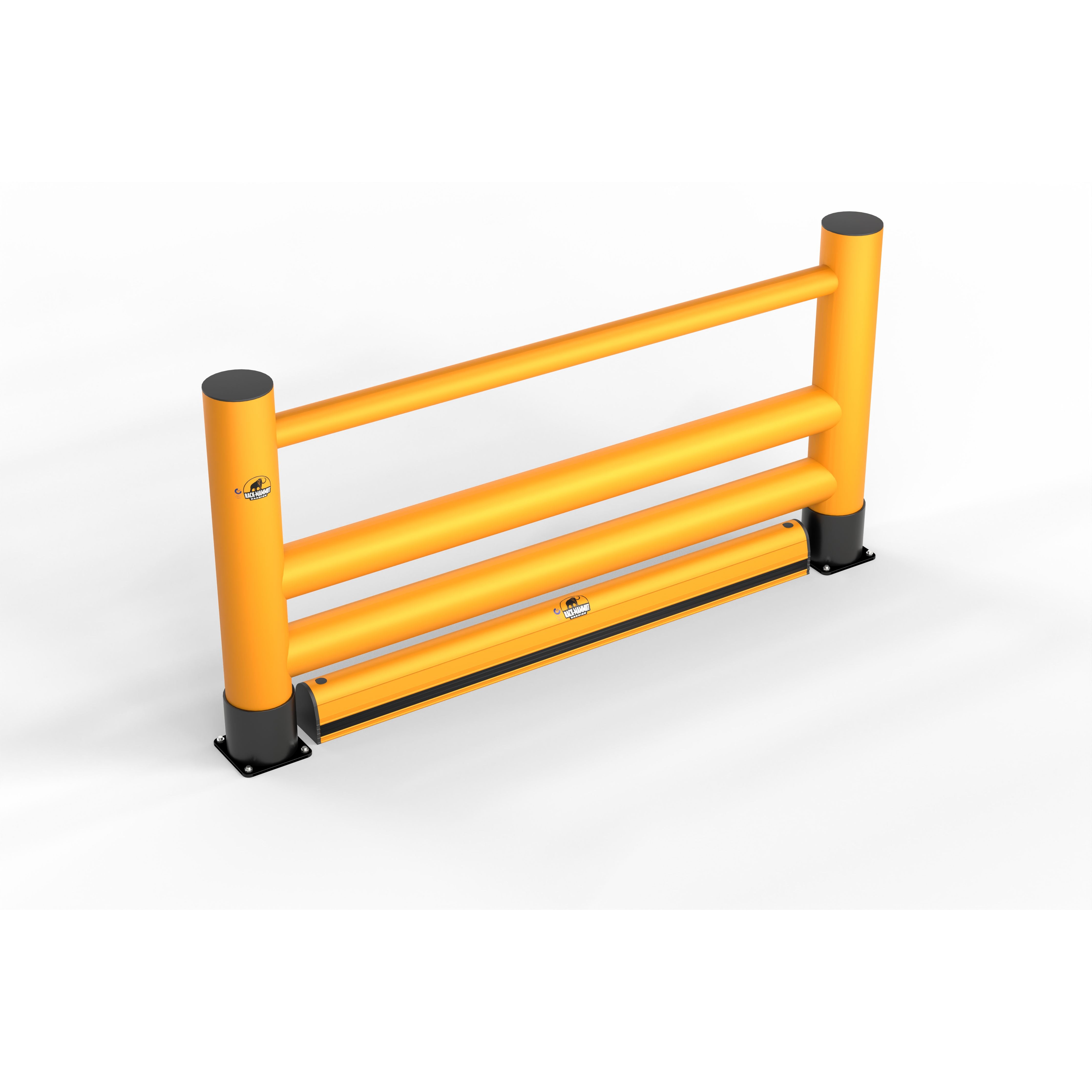Rack-Mammut Handlauf Doppelplanke Extra mit Unterfahrschutz - Betriebsschutz24