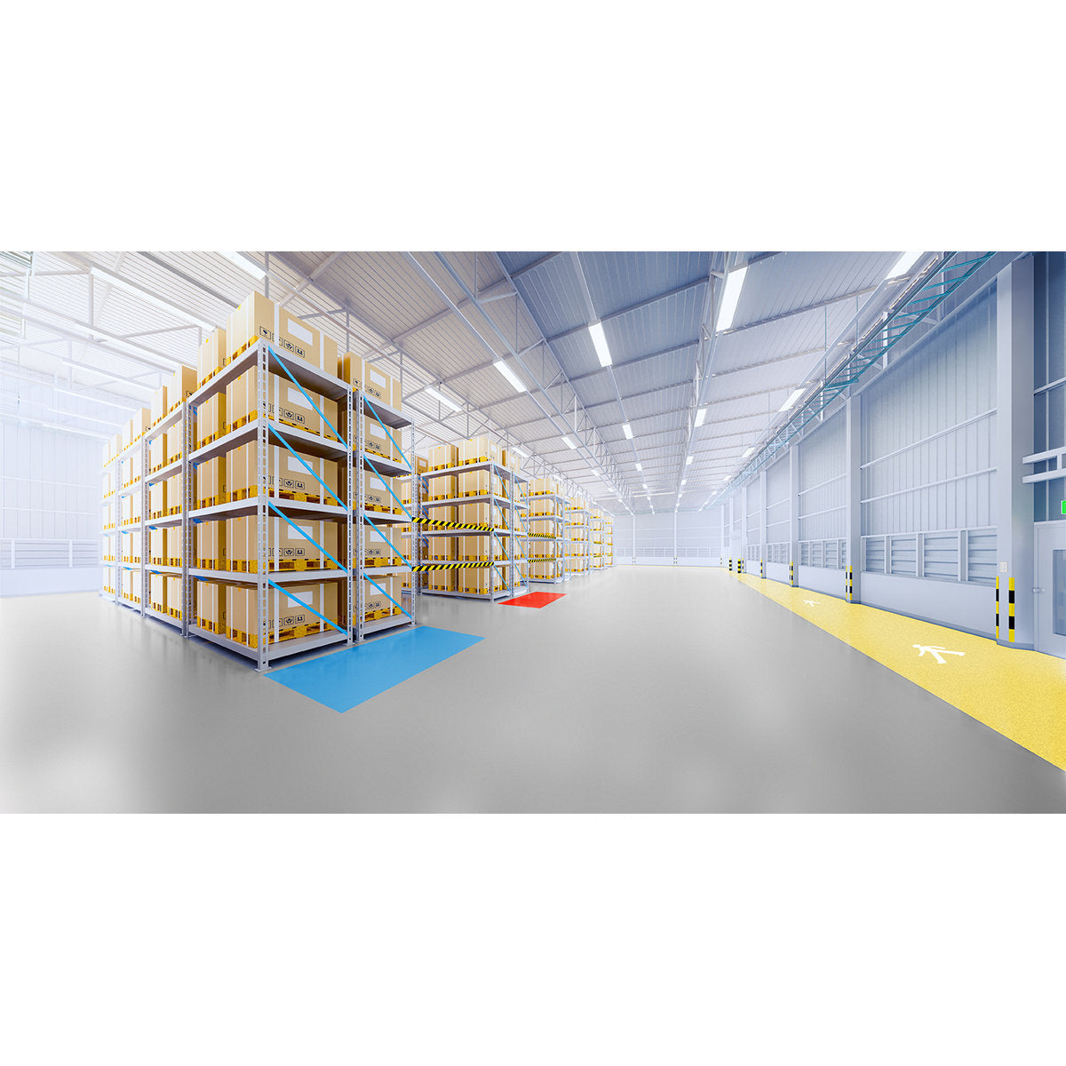 Bodenmarkierungsfarbe Industry Floor Paint antislip, 5 l, Gelb - Betriebsschutz24