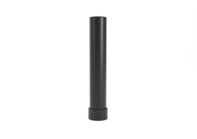 Boplan Flex Impact Rammschutzpoller BO 125L EV für Ladesäulen, Ø 125 mm – 750 mm Schwarz, verzinkte Bodenplatte