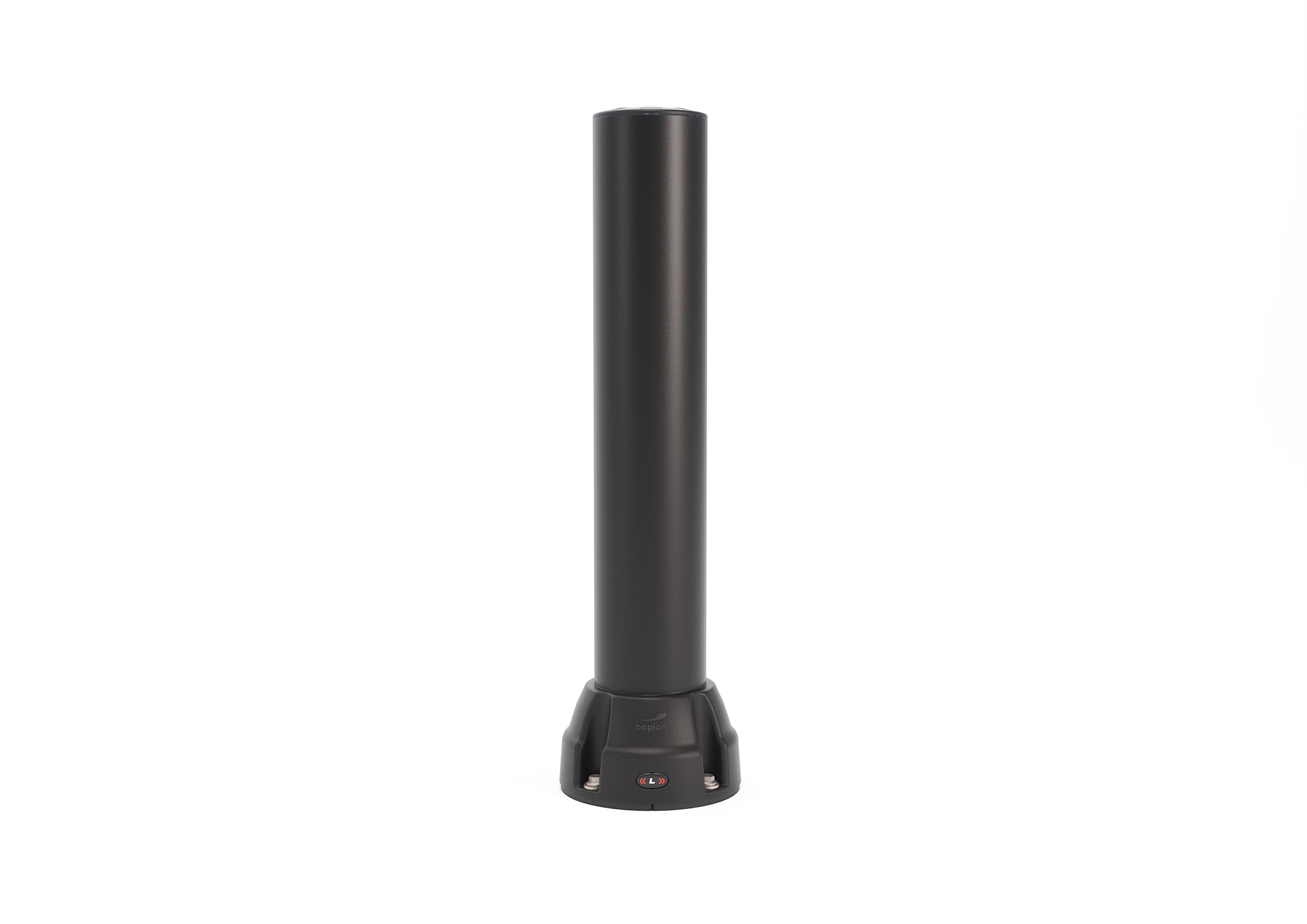 Boplan Flex Impact Rammschutzpoller BO 125L, Ø 125 mm – 750 mm Schwarz, verzinkte Bodenplatte