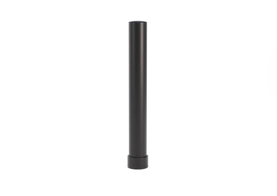 Boplan Flex Impact Rammschutzpoller BO 125L EV für Ladesäulen, Ø 125 mm – 1000 mm Schwarz, verzinkte Bodenplatte