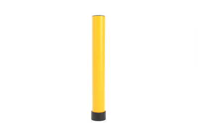 Boplan Flex Impact Rammschutzpoller BO 125L EV für Ladesäulen, Ø 125 mm – 1000 mm Gelb, verzinkte Bodenplatte