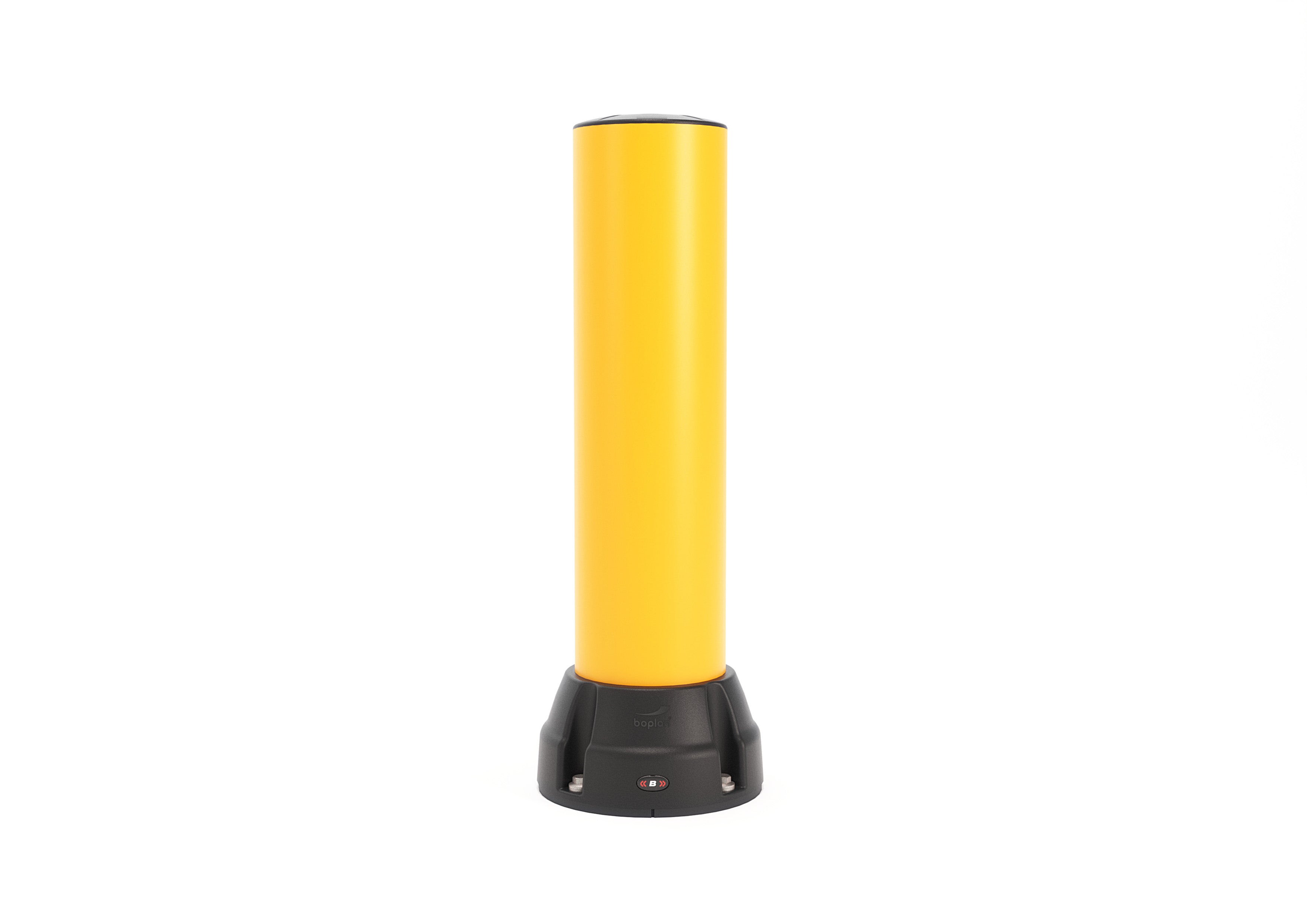 Boplan Flex Impact Rammschutzpoller BO 170B, Ø 168 mm – 750 mm Gelb, verzinkte Bodenplatte
