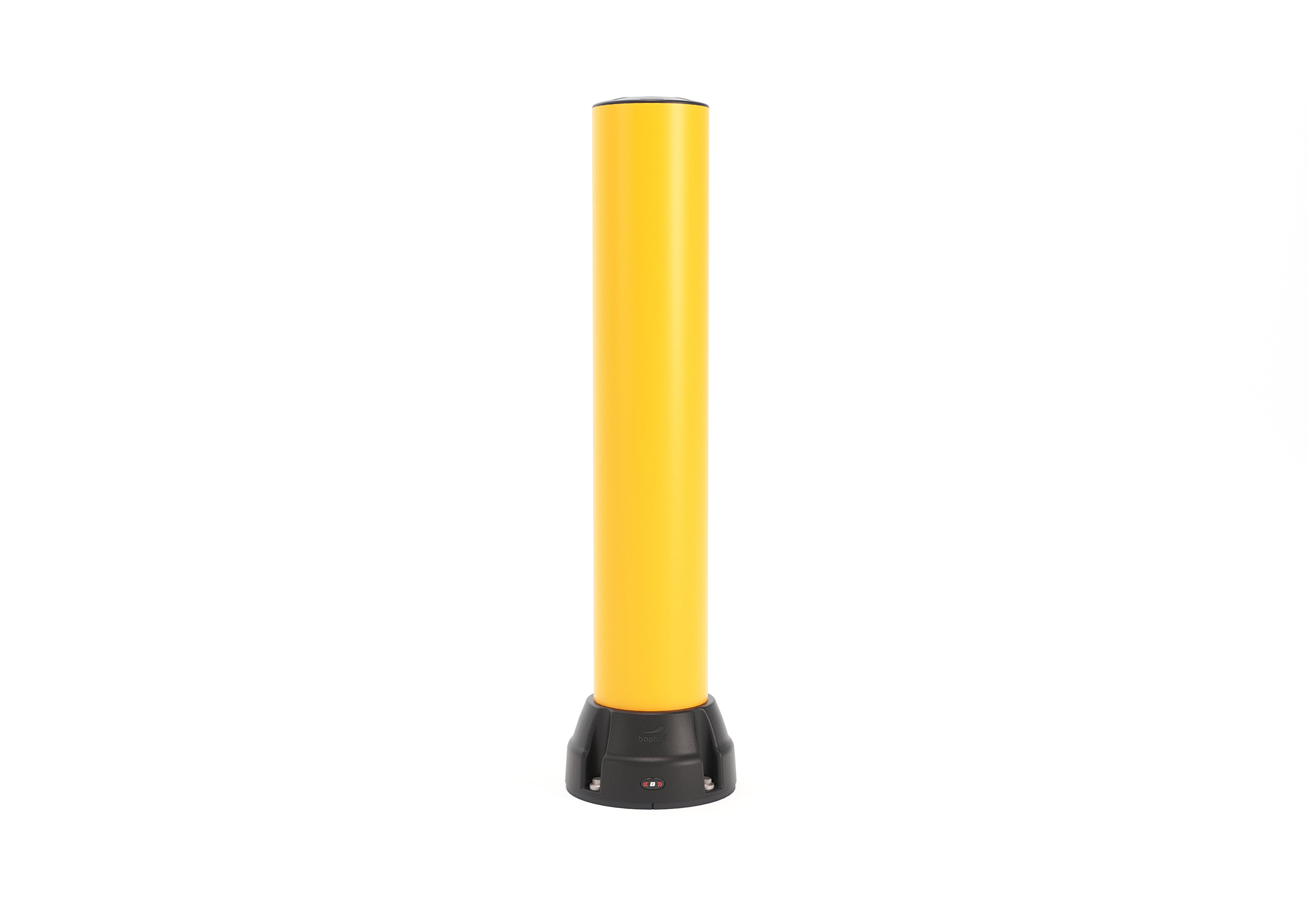 Boplan Flex Impact Rammschutzpoller BO 170B, Ø 168 mm – 1000 mm Gelb, verzinkte Bodenplatte