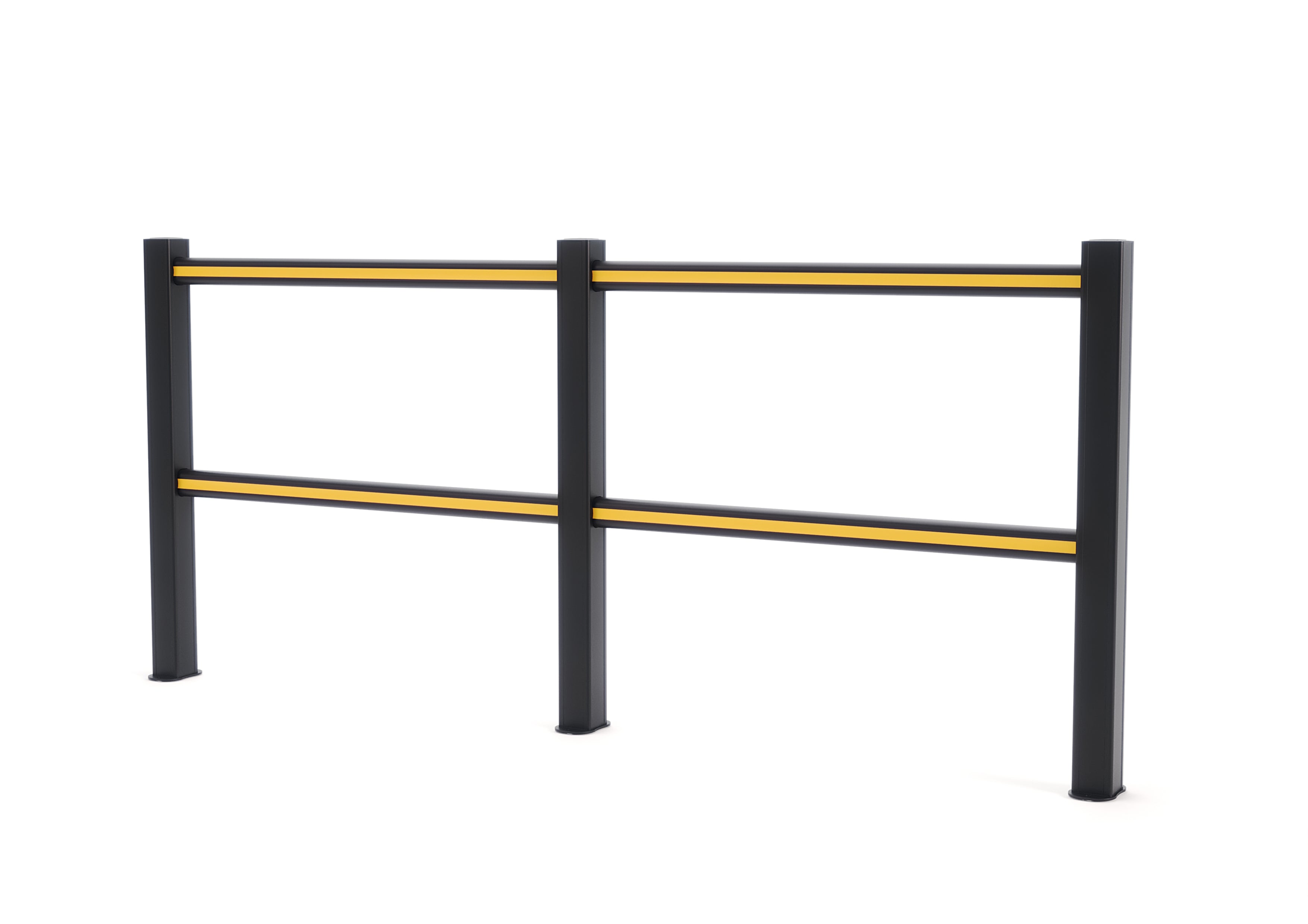 Boplan HD Light – flexible Schutzplanke – 2500 mm Schwarz/Gelb