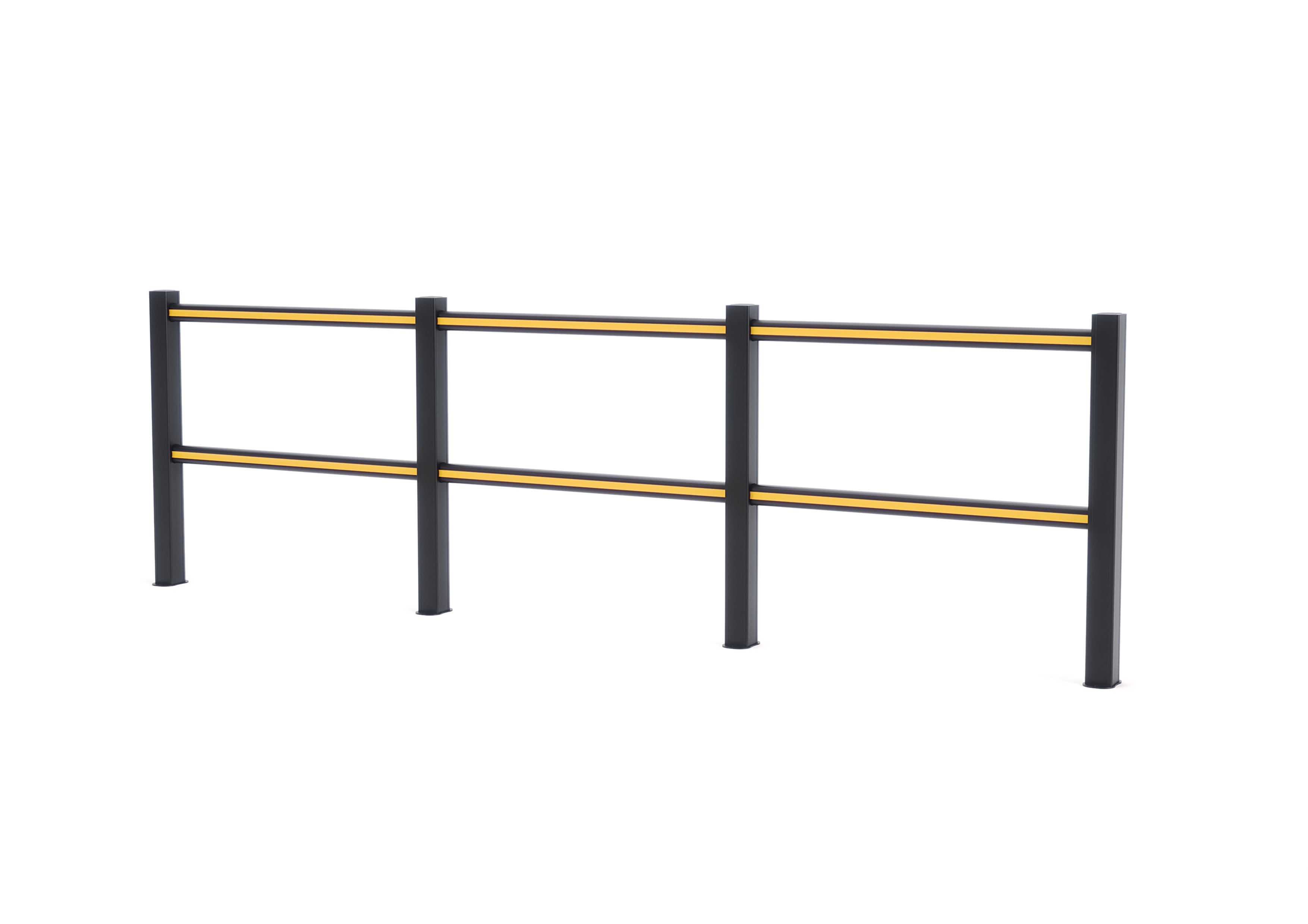 Boplan HD Light – flexible Schutzplanke – 3750 mm Schwarz/Gelb
