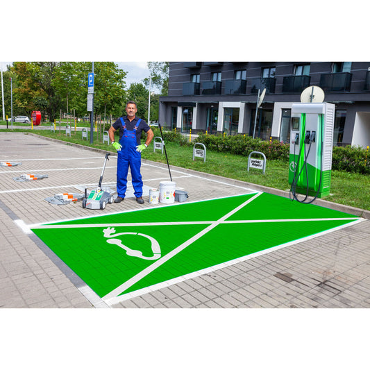 Straßenmarkierungsfarbe Traffic Road Marking Paint, 5 kg, Grün
