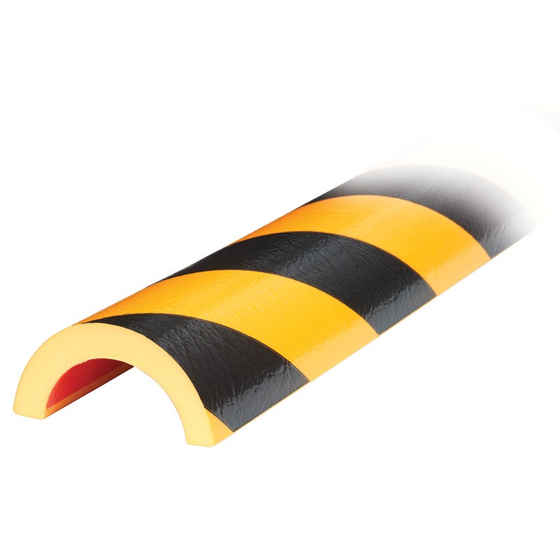 Rohrschutzprofil Typ R50, Gelb/Schwarz - Betriebsschutz24