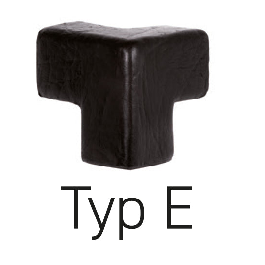 Schutzecke Typ E 3D - Dreidimensionaler Warn- & Prallschutz Gelb/Schwarz
