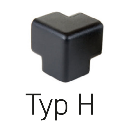 Schutzecke Typ H 3D - Dreidimensionaler Warn- & Prallschutz Gelb/Schwarz