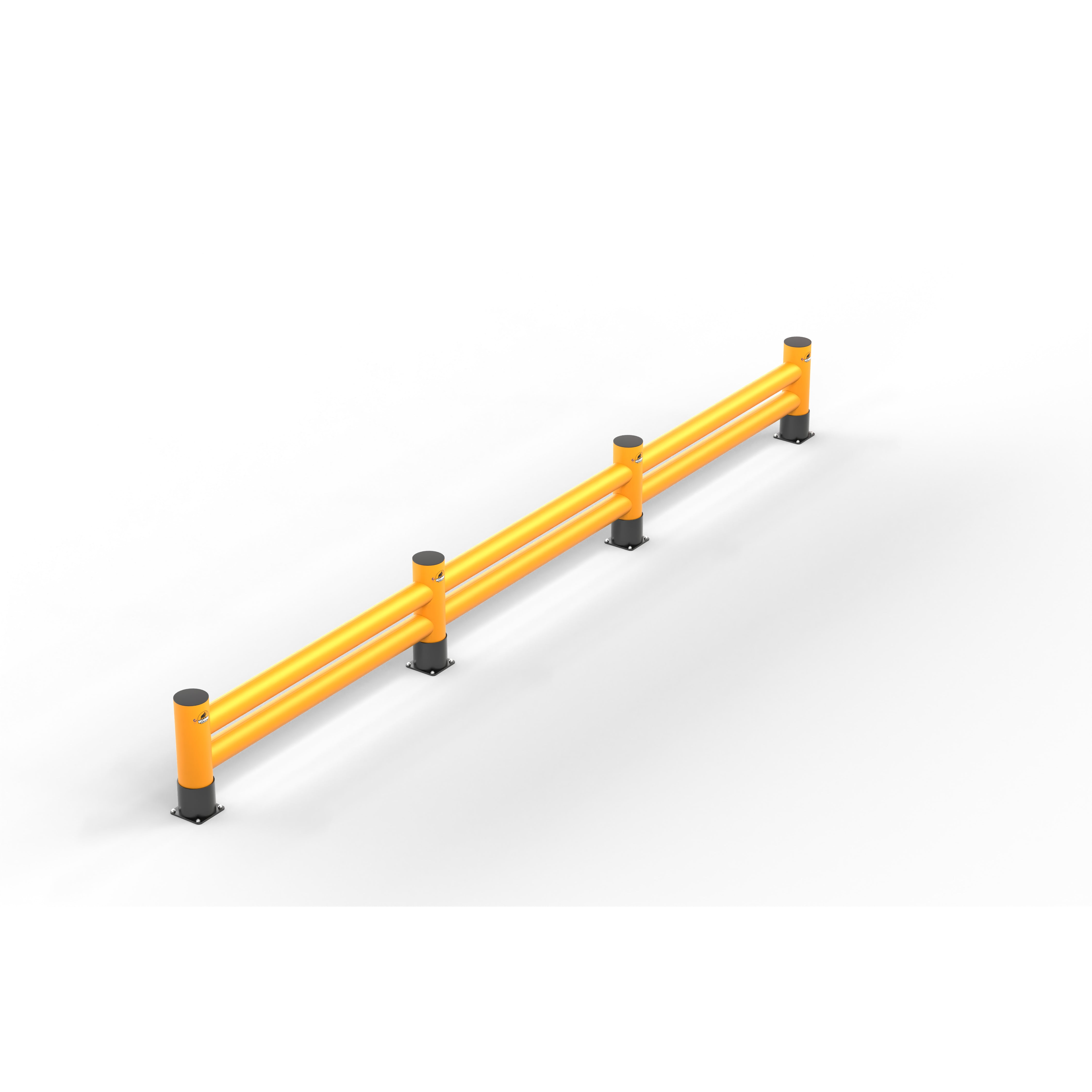 Rack-Mammut Rammschutzbarriere Doppelplanke