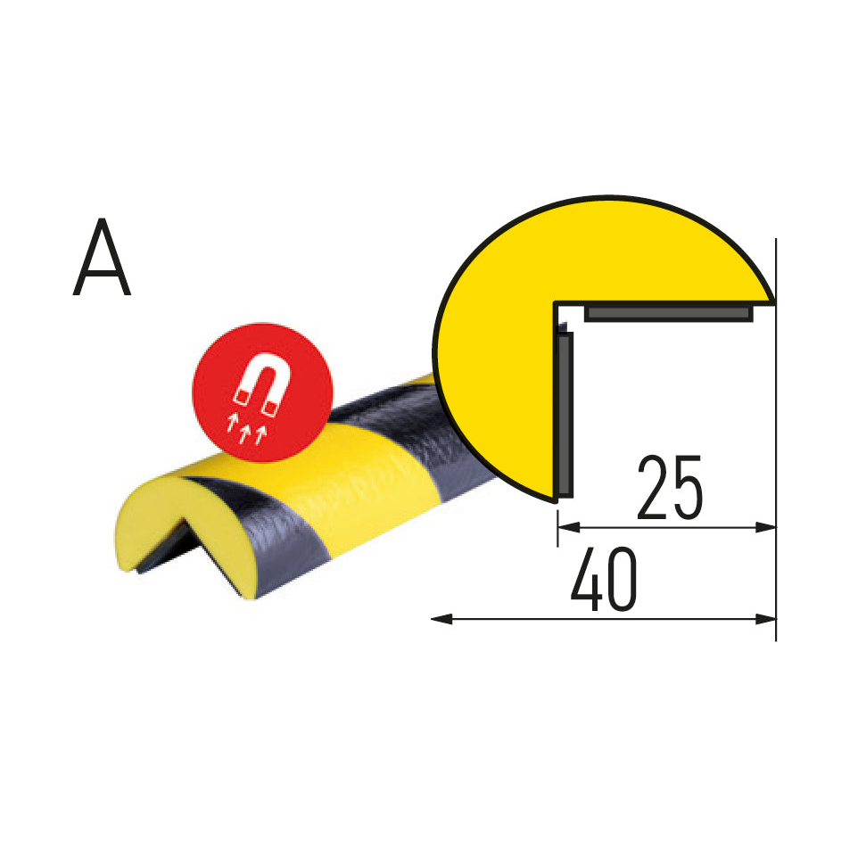 Eckschutzprofil Typ A - Magnetisch haftend