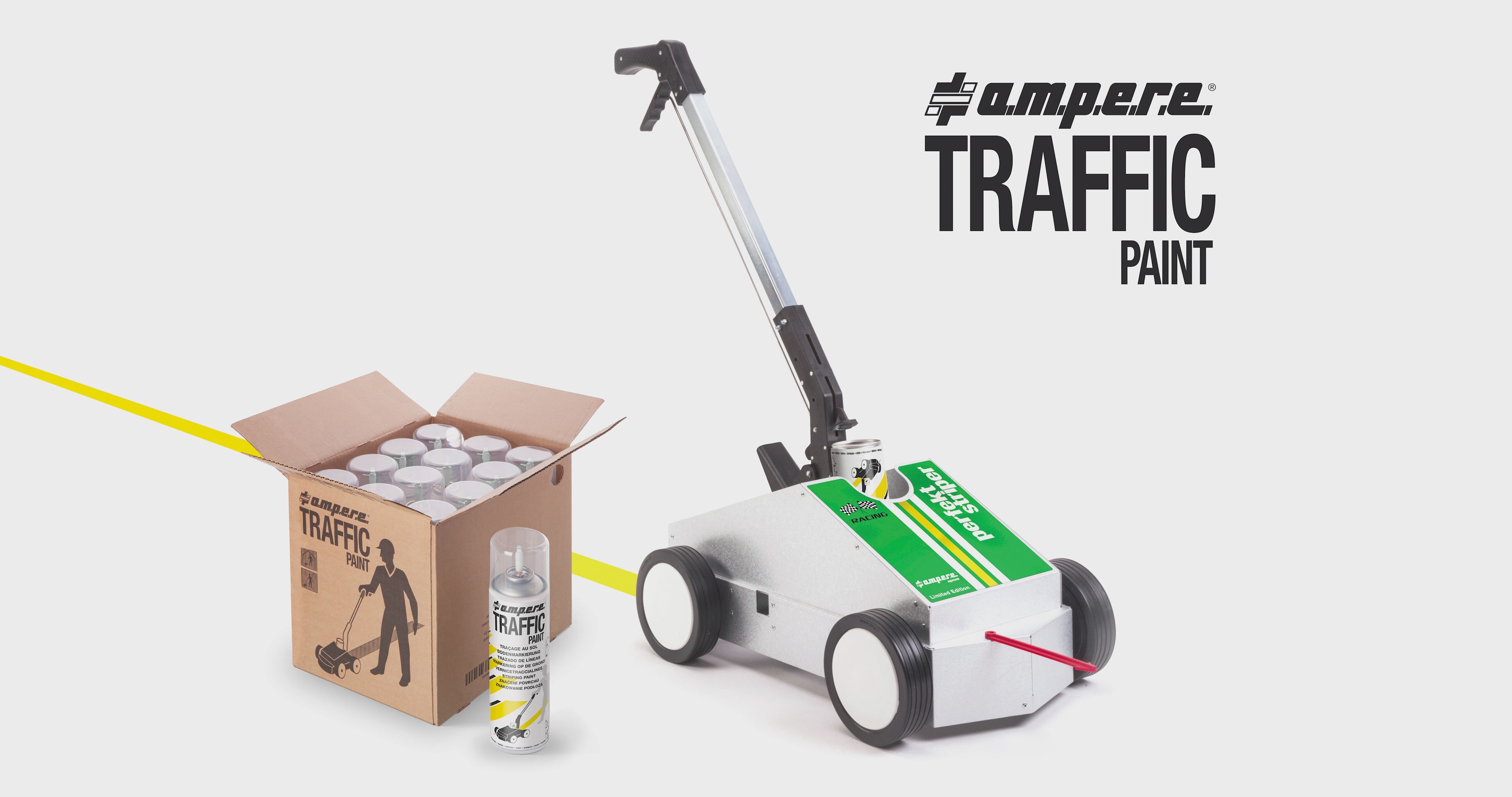 Bodenmarkierspray Traffic Paint Set (1 KT + 1 New Perfekt Striper)