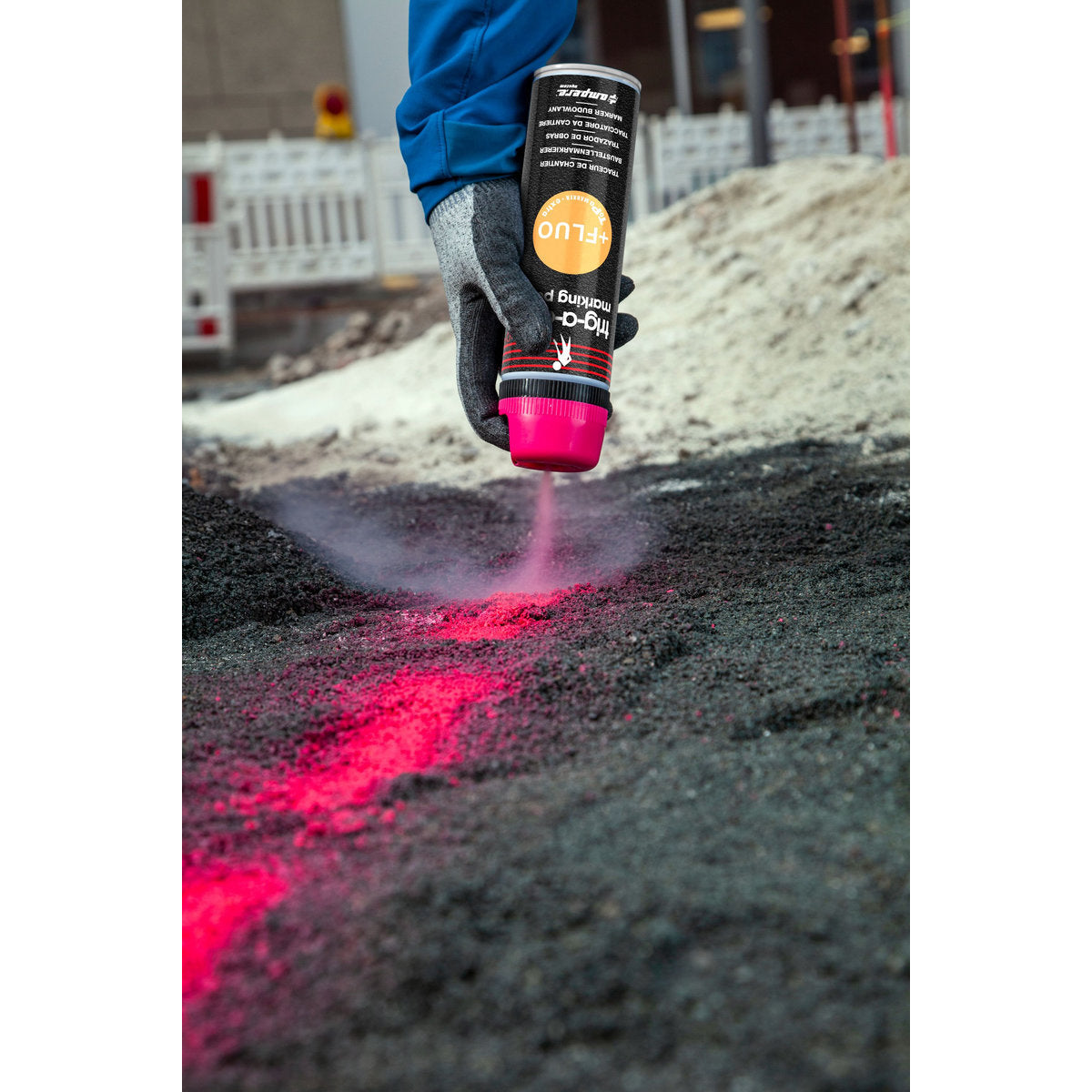 Baustellenmarkierspray trig-a-cap extra, 500 ml netto, Rot Fluo