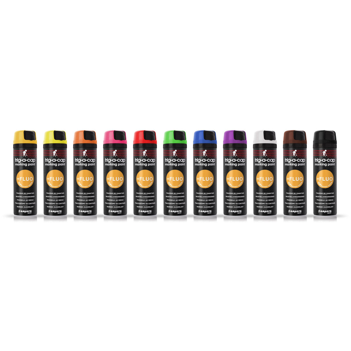 Baustellenmarkierspray trig-a-cap extra, 500 ml netto, Gelb Fluo - Betriebsschutz24